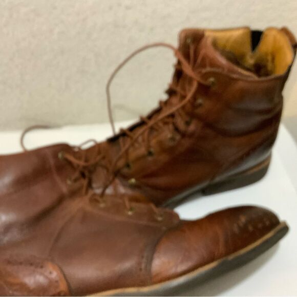 Twisted X Men's Lacer Lace Up Leather Ankle Boots Cognac MCRL001 Size 11-1/2 M - Picture 15 of 15